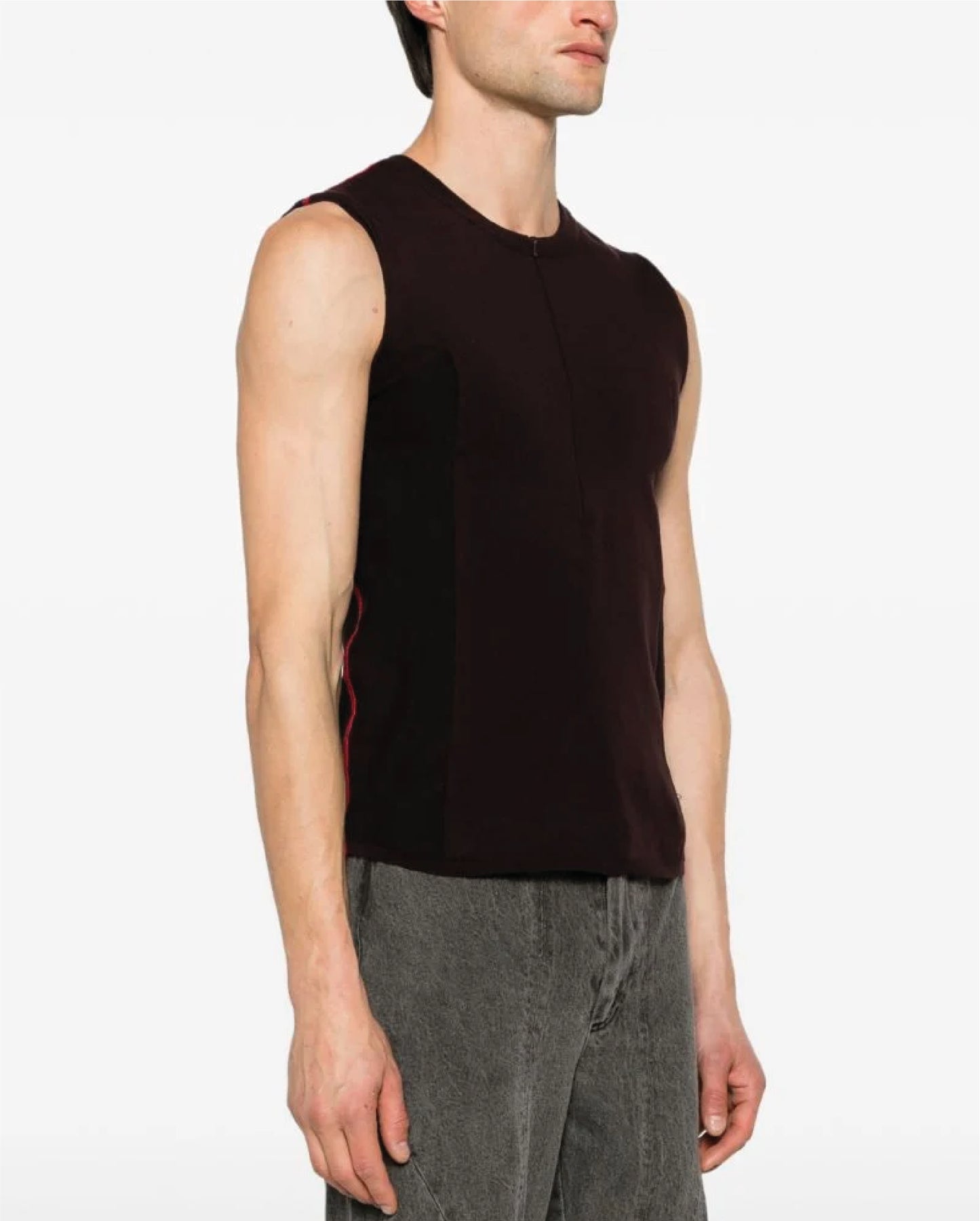 LUEDER x SKIN SERIES fine-knit vest